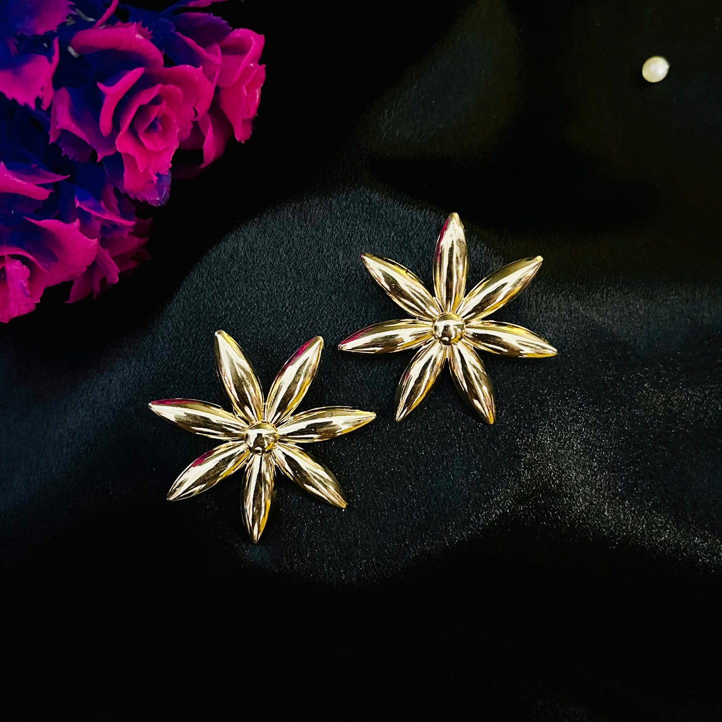 Golden Star Fish Dangle Earrings | Festive & Party Jewelry