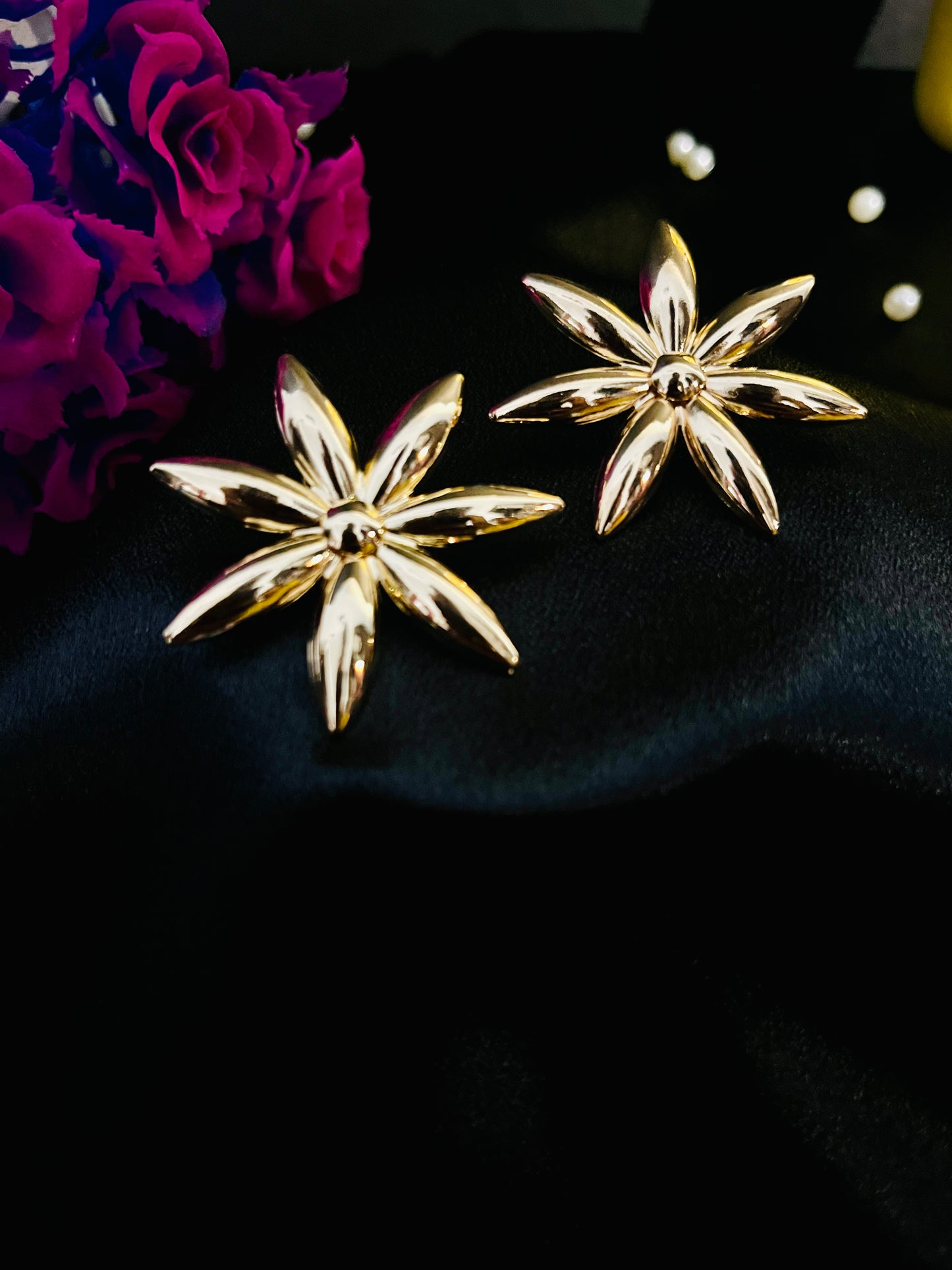 Golden Star Fish Dangle Earrings | Festive & Party Jewelry