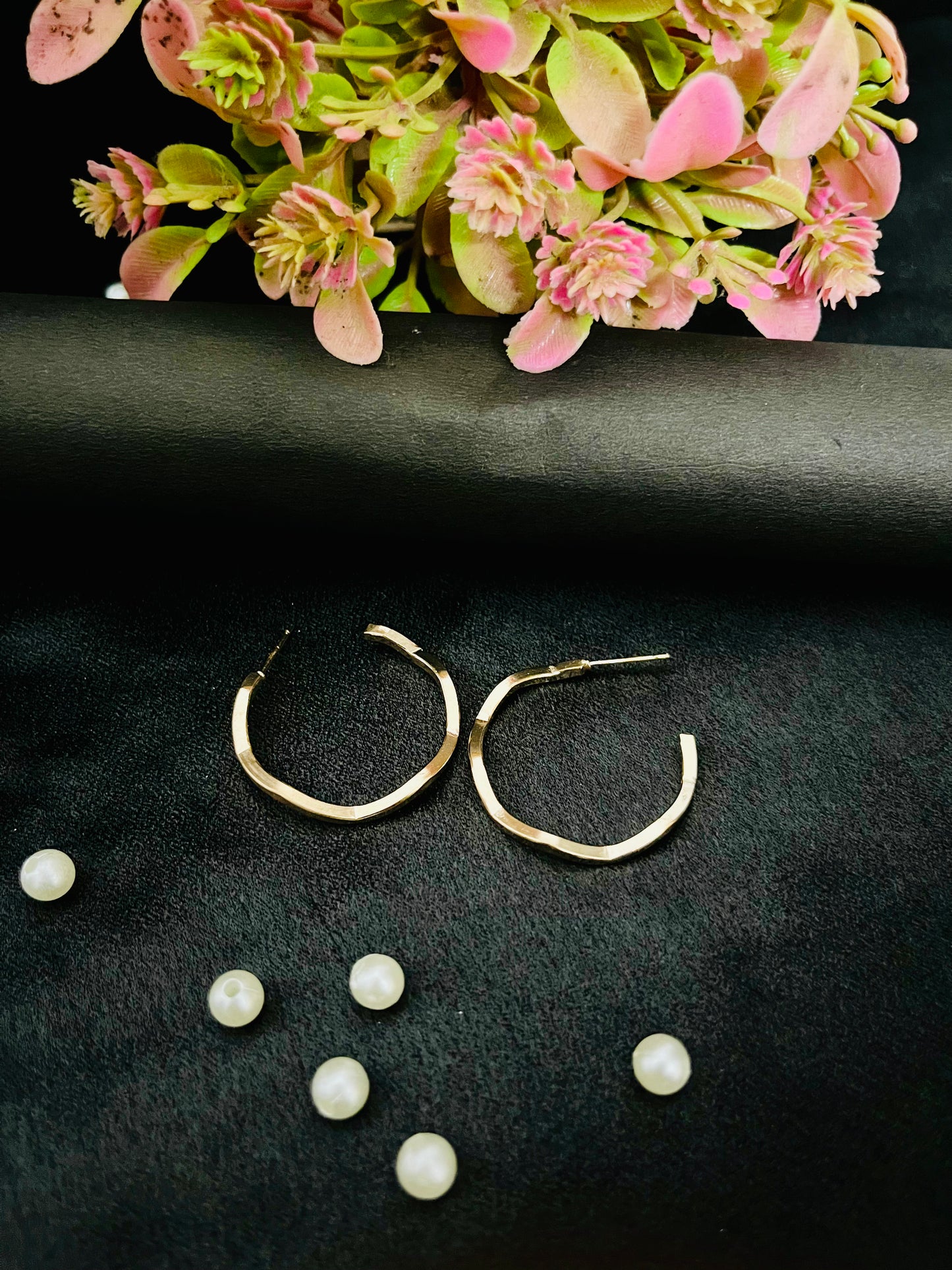 Golden Geometric Hoop Earrings | Modern Everyday Jewelry