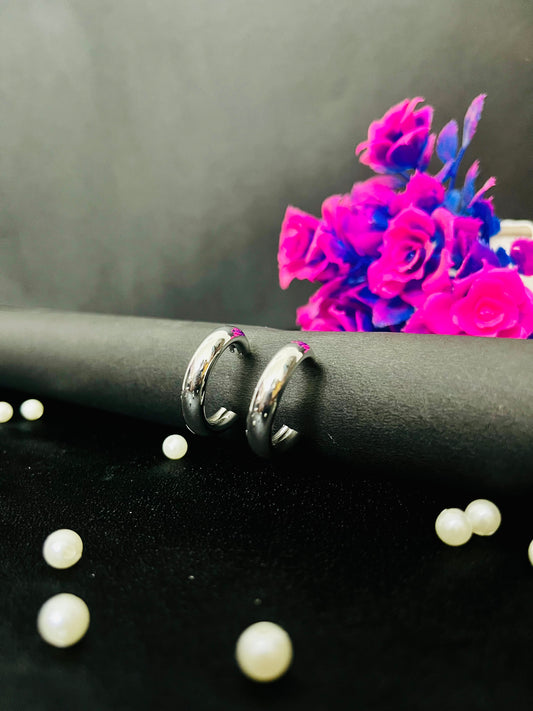 Chunky Silver Hoop Earrings | Bold Modern Everyday Jewelry