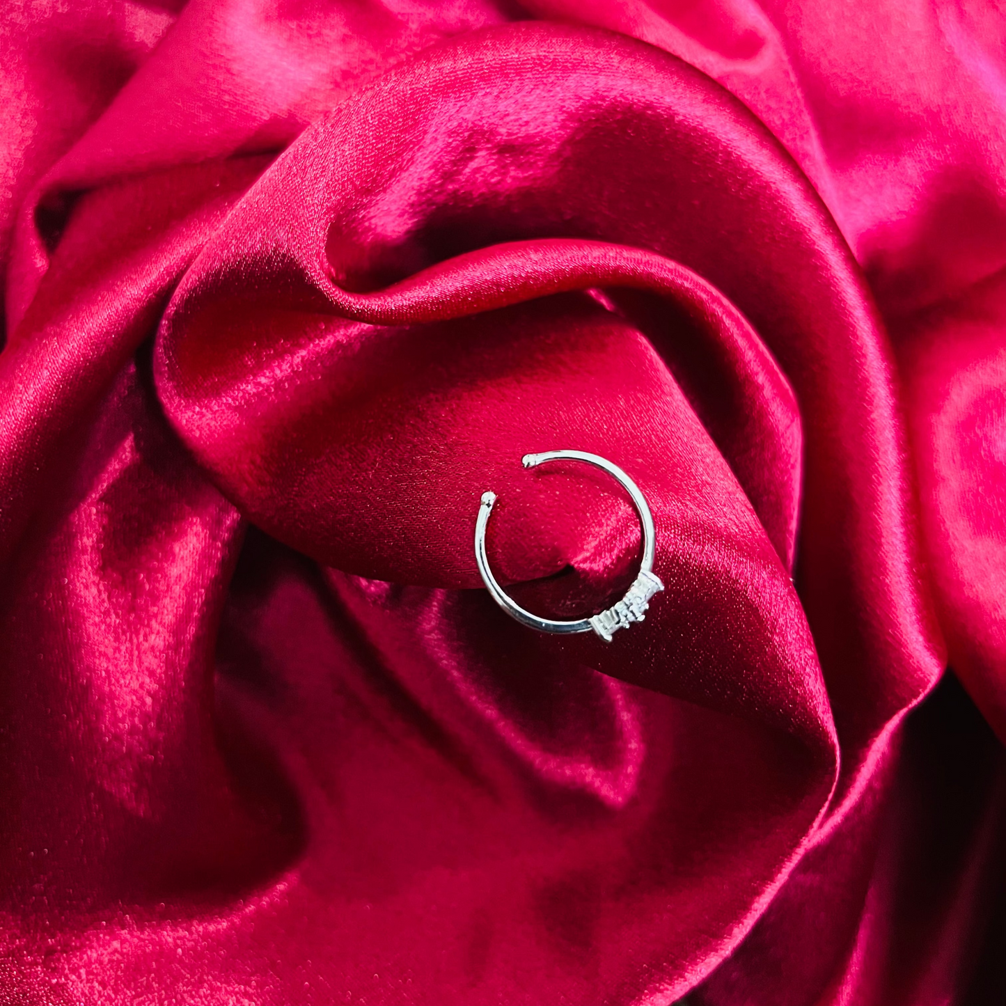 Silver Crown Design Ring with Crystal Detailing Adjustable Women’s Fashion Jewellery